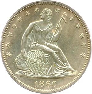 image for: 1860 50c PCGS Proof 62