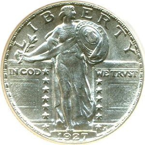image for: 1927 25c DGS MS60 (Lightly Cleaned)
