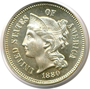 image for: 1880 3cN PCGS Proof 66 OGH