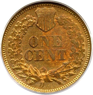 image for: 1867 1c PCGS MS64 RD (Snow-8)