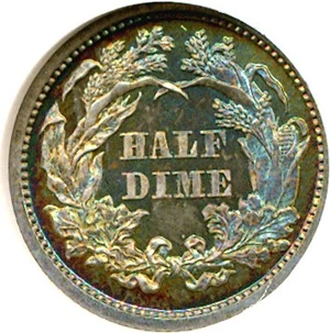 image for: 1867 H10C NGC Proof 65 Cameo *Color*