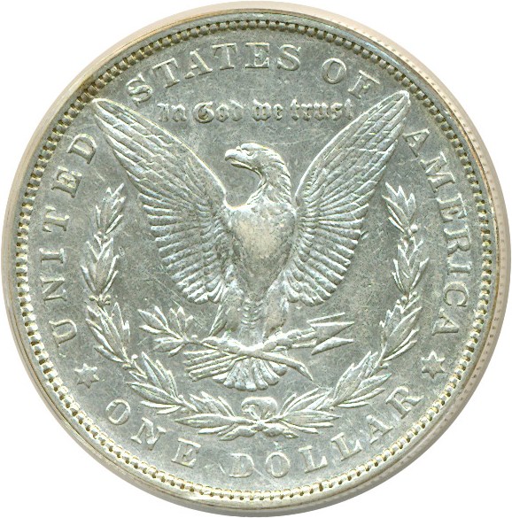 image for: Top 100 VAM: 1880 $1 VAM 7  2nd 8/7  Crossbar ANACS XF45 Details (Cleaned)