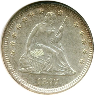 image for: 1877-S 25c NGC MS62