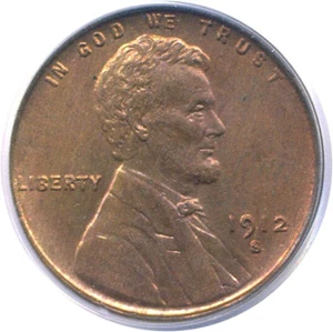 image for: 1912-S 1c PCGS MS63 RB