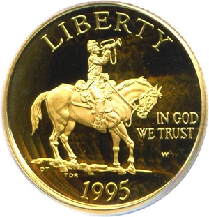 image for: 1995-W $5 Civil War PCGS Proof 68 DCameo