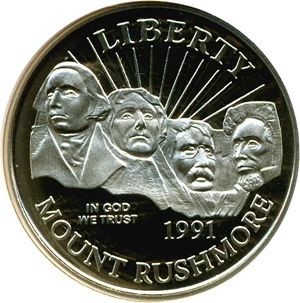 image for: 1991-S 50c Mt. Rushmore NGC Proof 69 UCameo