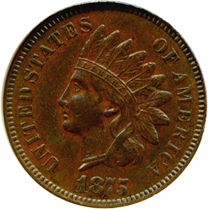 image for: 1875 1c DGS XF40 (Lightly Cleaned)