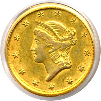 image for: 1851-O G$1  PCGS AU55 