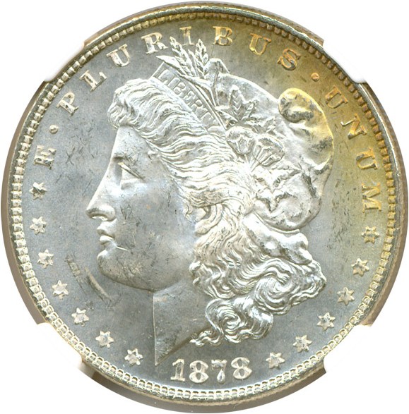 image for: 1878 7/8TF $1 Strong  VAM 38  7/5 NGC MS64 