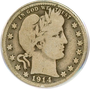image for: 1914-S 25c PCGS Good-6