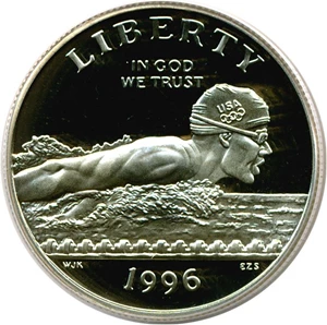 image for: 1996-S 50c Olympic Swimming PCGS Proof 69 DCameo