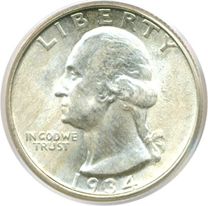 image for: 1934 25c PCGS MS64