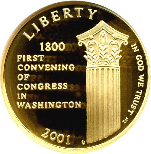image for: 2001-W $5 Capitol Visitors Center NGC Proof 69 UCameo