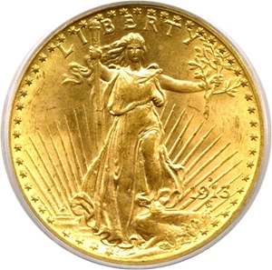 image for: 1913-D $20 PCGS MS64