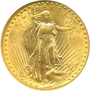 image for: 1927-S $20 NGC MS62