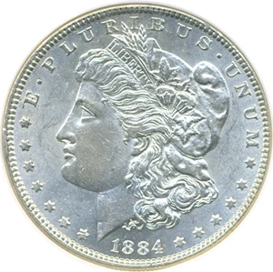 image for: Top 100 VAM: 1884 $1 VAM 4 Small Dot DGS MS61 (Lightly Cleaned)