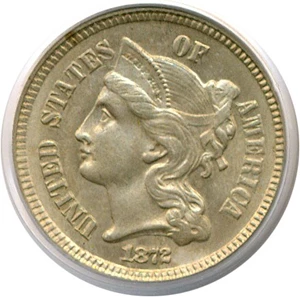 image for: 1872 3cN PCGS MS64