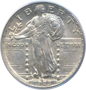 image for: 1923 25c PCGS MS65 FH