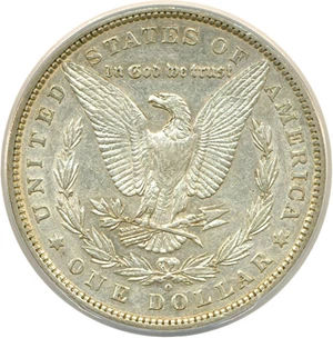image for: Top 100 VAM: 1880-O $1 VAM 48 Hangnail ANACS XF45