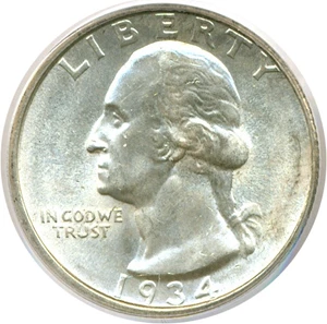 image for: 1934-D 25c PCGS MS64