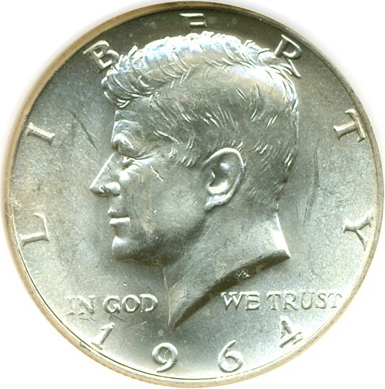 image for: 1964-D 50c Doubled Die Obverse, FS-50-1964D-101 DGS MS62