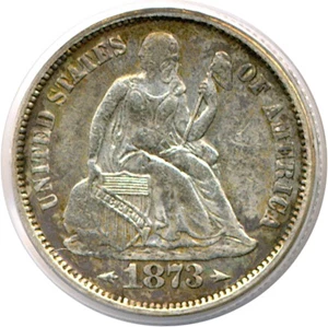 image for: 1873 10c Arrows PCGS XF40