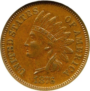image for: 1876 1c DGS AU50