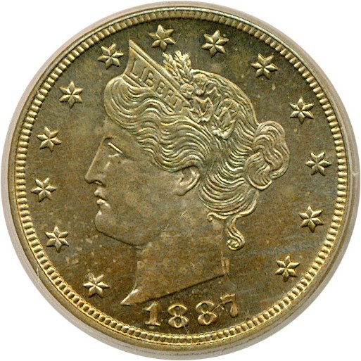 image for: 1887 5c  ICG Proof 65