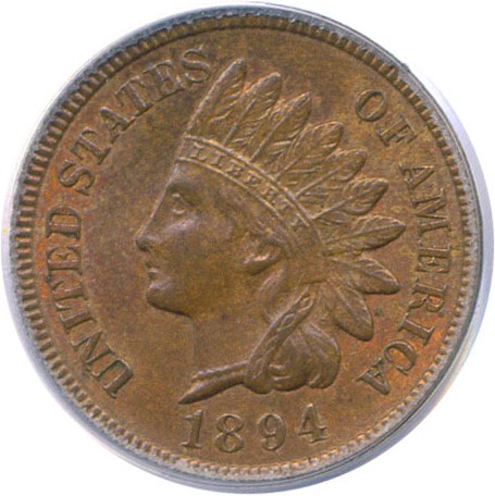 image for: 1894 1c  PCGS MS64 BN