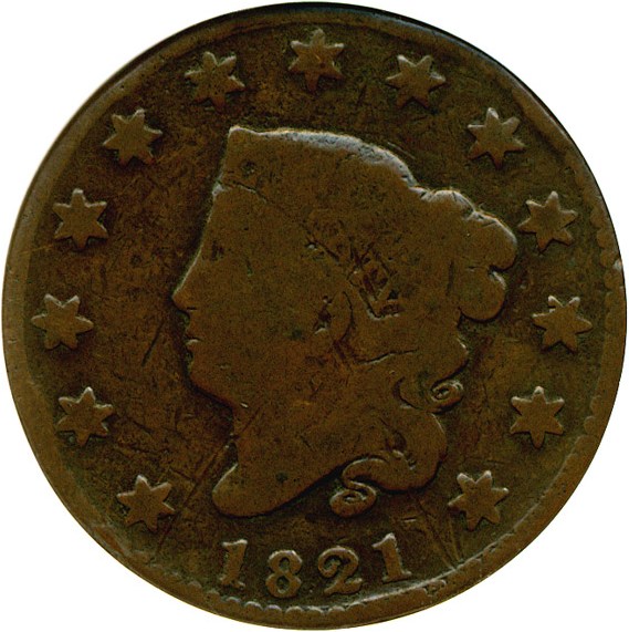 image for: 1821 1c N-2 DGS G4 (Rim Damage, Scratched)