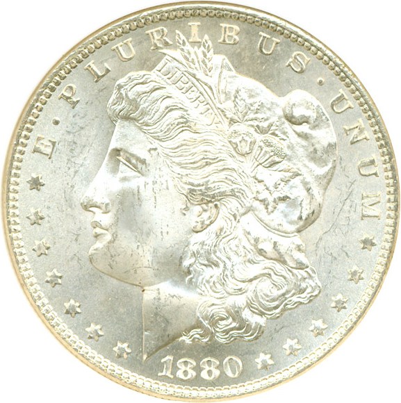 image for: Hot 50 VAM: 1880-S $1 VAM 11  0/9 Overdate DGS MS65