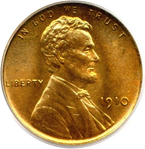image for: 1910 1c PCGS/CAC MS65 RD