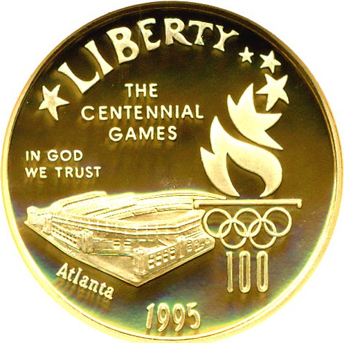image for: 1995-W $5 Olympic Stadium NGC Proof 70 UCameo