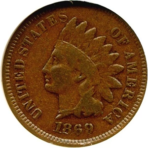 image for: 1869 1c RPD, FS-301, S-3 DGS F12 (Lightly Cleaned, Light Scratch Obverse)