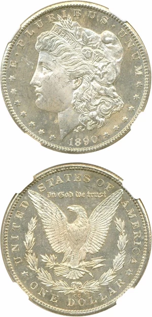 image for: 1890-CC $1 NGC MS65 PL