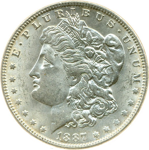 image for: Top 100 VAM: 1887 $1 VAM 1A  Donkey Tail DGS MS60  (Lightly Cleaned)