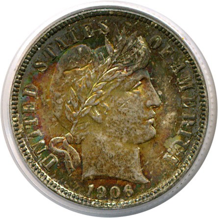 image for: 1906-S 10c  PCGS MS64 