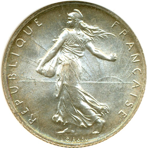 image for: France: 1919 2 Fr DGS MS64
