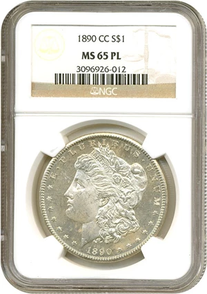 image for: 1890-CC $1 NGC MS65 PL