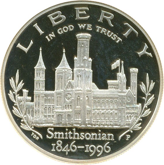 image for: 1996-P $1 Smithsonian NGC Proof 69 UCameo