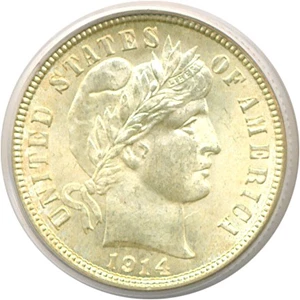 image for: 1914 10c PCGS MS66