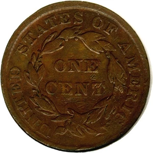 image for: 1835 1c Head of 1836, N-16 DGS VG10 (Cleaned, Edge Damage, Scratched)