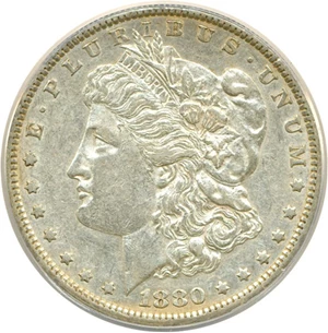 image for: Top 100 VAM: 1880-O $1 VAM 48 Hangnail ANACS XF45