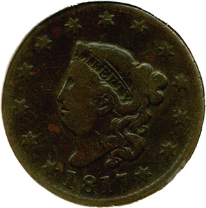 image for: 1817 1c 13 Stars, N-10 DGS VG10 (Lightly Cleaned)