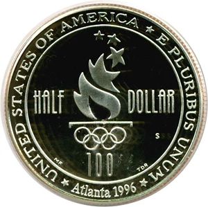 image for: 1996-S 50c Olympic Swimming PCGS Proof 69 DCameo