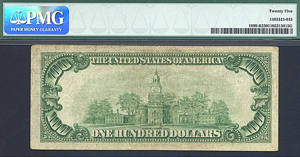 image for: Fr.1890B 1929 $100  PMG VF25  [B00274877A]