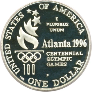 image for: 1996-P $1 Olympic Rowing PCGS Proof 69 DCameo