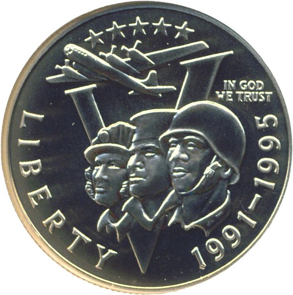 image for: 1991-95-P 50c W.W. II NGC MS70 