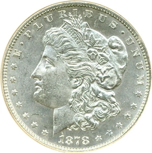 image for: Top 100 VAM: 1878 7/8TF $1 Rev.78, Double Talons, VAM-45 DGS MS63 (Lightly Cleaned)