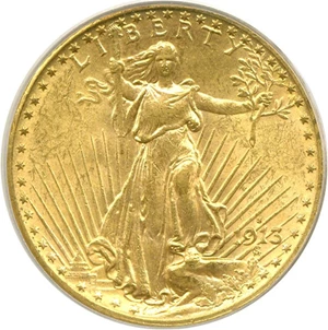 image for: 1913-S $20 PCGS MS63